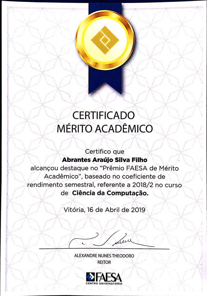 Mérito Acadêmico (2) – Abrantes Filho